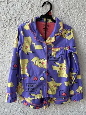 Pokemon Pikachu Girl’s Pajama Set size M 7/8
